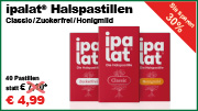 ipalat® Halspastillen Classic/Zuckerfrei/Honigmild