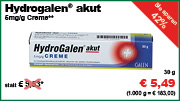 Hydrogalen® akut 5 mg/g Creme**