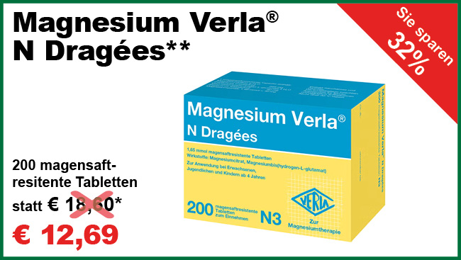 Magnesium Verla® N Dragéess**